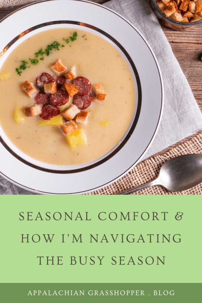seasonal comforts & how I'm navigating the busy season in 2025